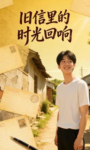 短剧《旧信里的时光回响》海报