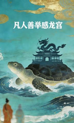 短剧《凡人善举感龙宫》海报