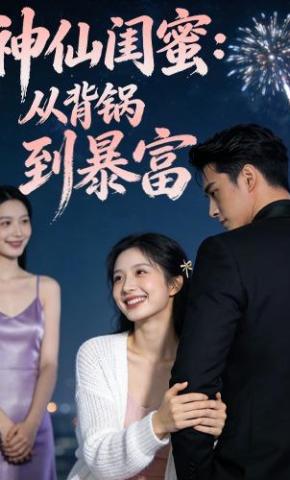 短剧《神仙闺蜜：从背锅到暴富》海报