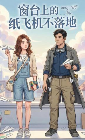 短剧《窗台上的纸飞机不落地》海报