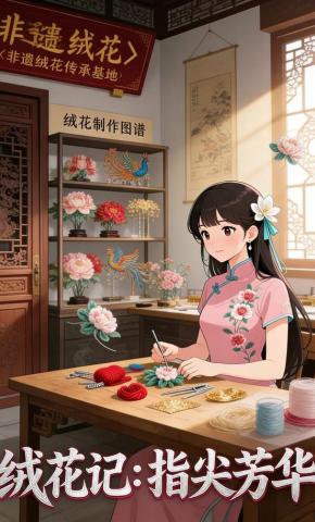 短剧《绒花记：指尖芳华》海报