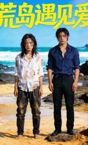 短剧《荒岛遇见爱》海报