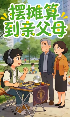 短剧《摆摊算到亲父母》海报