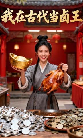 短剧《我在古代当卤王》海报