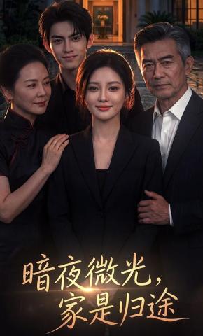 短剧《暗夜微光，家是归途》海报