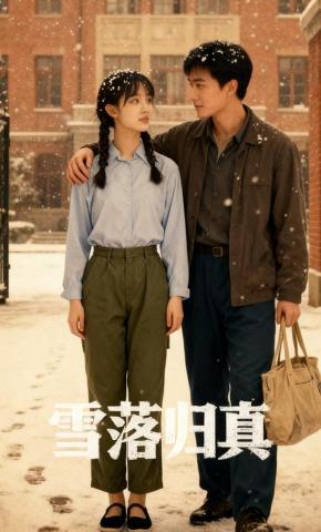 短剧《雪落归真》海报