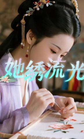 短剧《她绣流光》海报