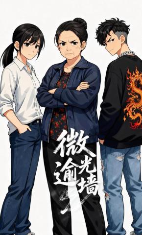 短剧《微光逾墙》海报