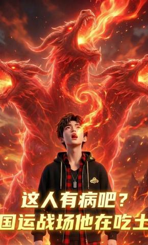 短剧《这人有病吧？国运战场他在吃土》海报