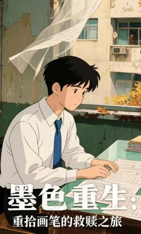 短剧《墨色重生：重拾画笔的救赎之旅》海报