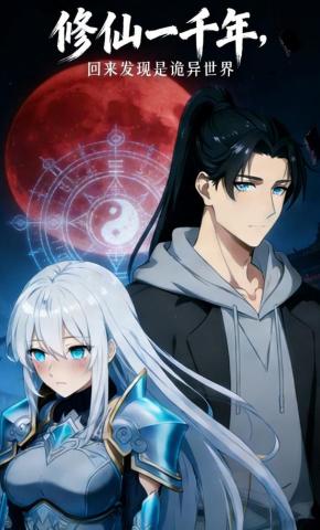 短剧《修仙一千年，回来发现是诡异世界》海报
