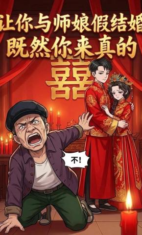短剧《让你与师娘假结婚，既然你来真的》海报