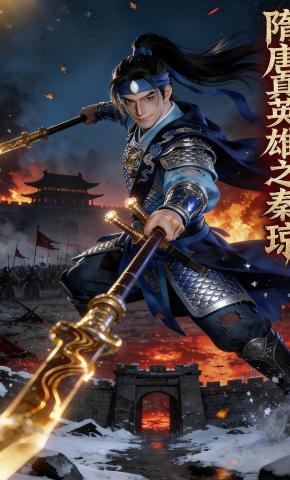 短剧《隋唐真英雄之秦琼》海报
