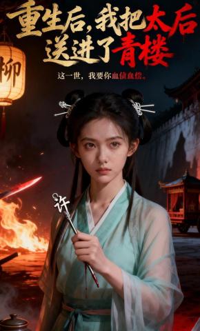 短剧《重生后，我把太后送进了青楼》海报