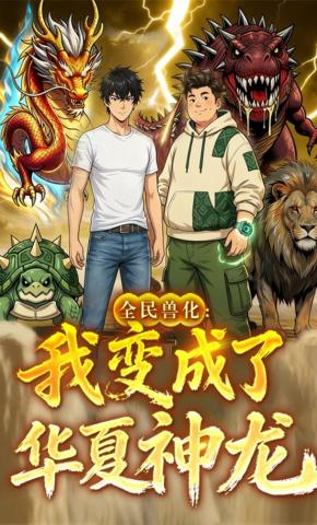 短剧《全民兽化：我变成了华夏神龙》海报