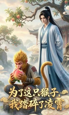 短剧《为了这只猴子，我踏碎了凌霄》海报