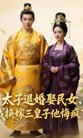 短剧《太子退婚娶民女，我换嫁三皇子他悔疯了》海报