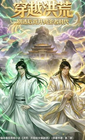 短剧《穿越洪荒，剧透后竟开劈圣者时代》海报