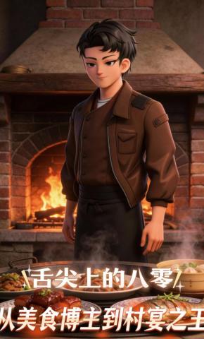 短剧《舌尖上的八零：从美食博主到村宴之王》海报