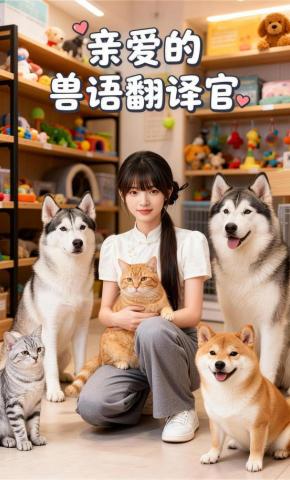 短剧《亲爱的兽语翻译官》海报