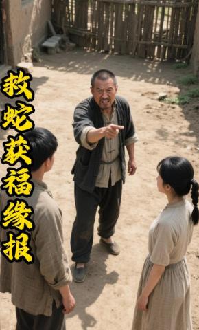 短剧《救蛇获福缘报》海报