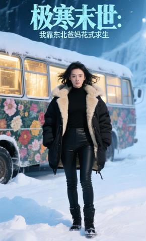 短剧《极寒末世：我靠东北爸妈花式求生》海报