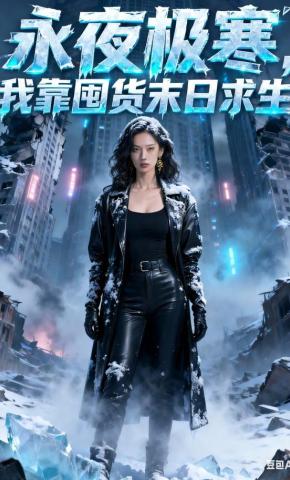 短剧《永夜极寒，我靠囤货末日求生》海报