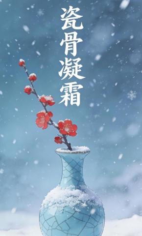 短剧《瓷骨凝霜》海报