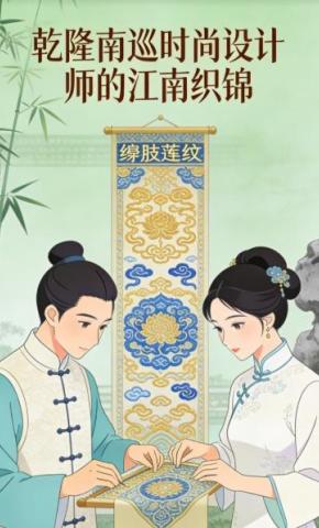 短剧《乾隆南巡；时尚设计师的江南织锦》海报