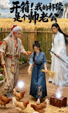 短剧《开箱！我的补偿是个帅老公》海报