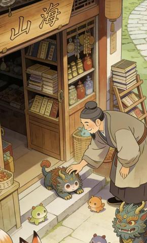 短剧《山海杂货铺》海报