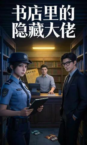 短剧《书店里的隐藏大佬》海报