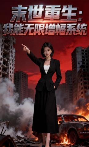 短剧《末世重生：我能无限增幅系统》海报