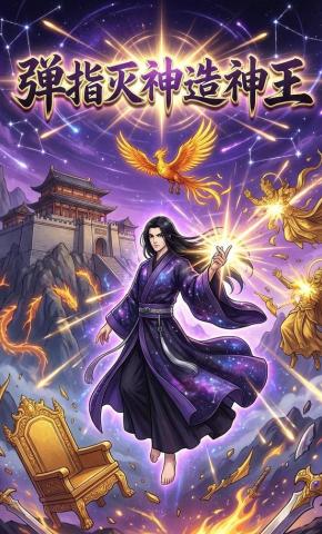 短剧《弹指灭神造神王》海报