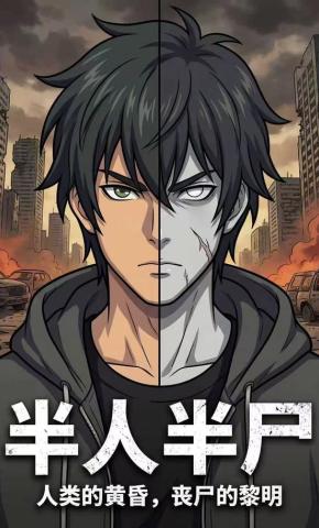 短剧《半人半尸》海报