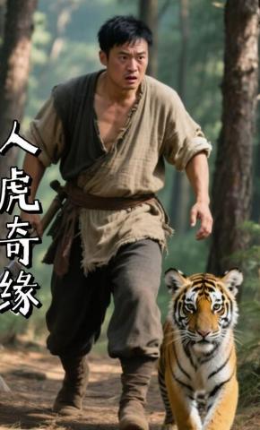 短剧《人虎奇缘》海报