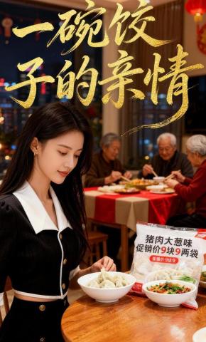 短剧《一碗饺子的亲情》海报