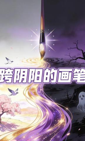 短剧《跨阴阳的画笔》海报