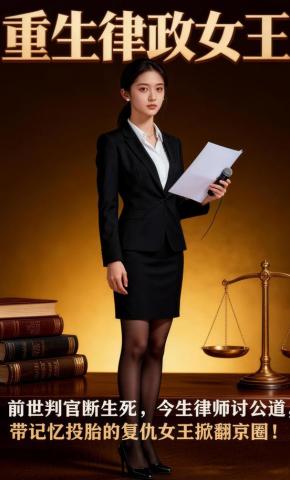 短剧《重生律政女王》海报
