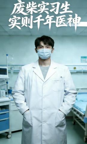 短剧《废柴实习生实则千年医神》海报
