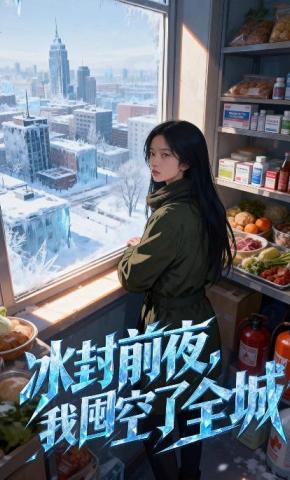 短剧《冰封前夜，我囤空了全城》海报