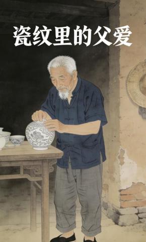 短剧《瓷纹里的父爱》海报