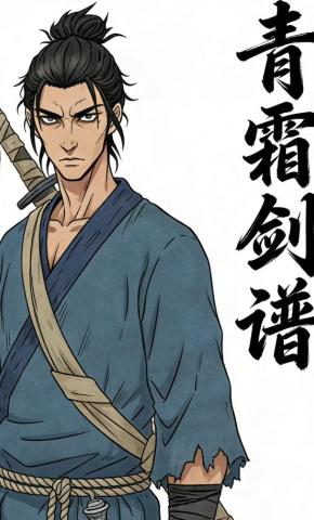 短剧《青霜剑谱》海报