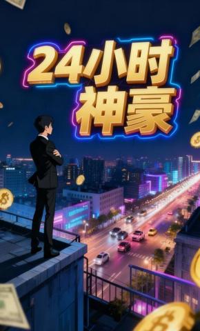 短剧《24小时神豪》海报