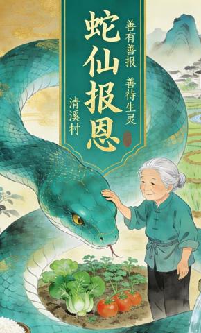 短剧《蛇仙报恩》海报