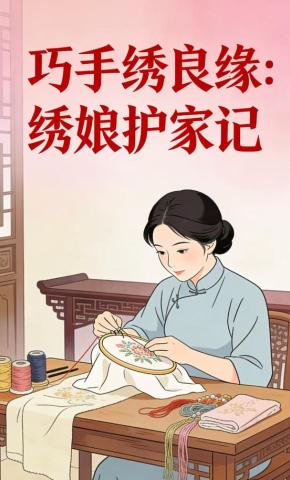 短剧《巧手绣良缘：绣娘护家记》海报