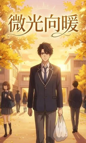 短剧《微光向暖》海报