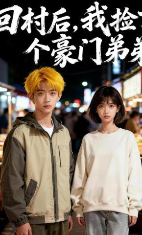 短剧《回村后，我捡了个豪门弟弟》海报