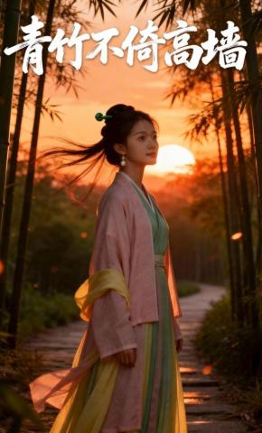 短剧《青竹不倚高墙》海报