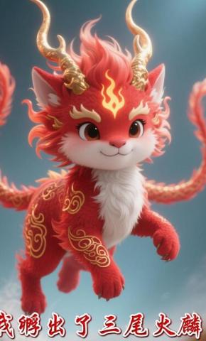 短剧《我孵出了三尾火麟》海报